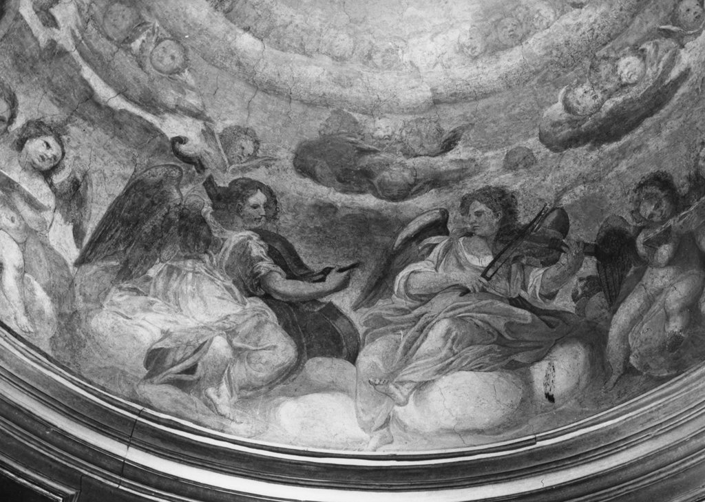 angeli musicanti (dipinto) - ambito romano (sec. XVII)